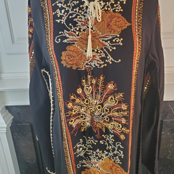VINTAGE EMBROIDED MAXI CAFTAN - Picture 2 of 11
